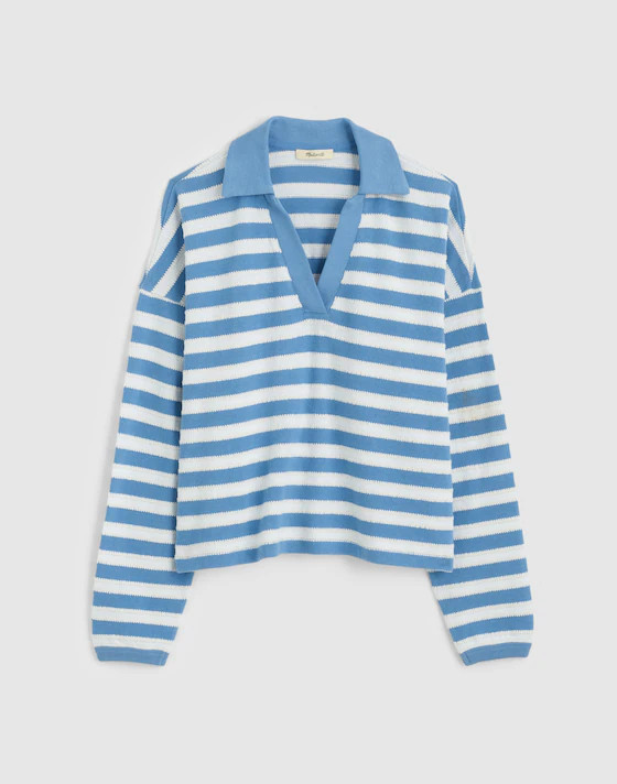 Relaxed Polo Shirt in Stripe | Madewell