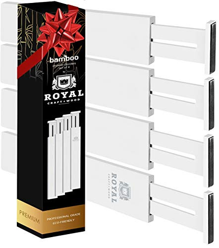Adjustable Bamboo Drawer Dividers Organizers - Expandable Drawer Organization Separators For Kitc... | Amazon (US)