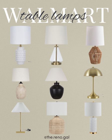 Affordable table lamps from Walmart! I love these cute and affordable neutral lamps. 

Woven base lamp, glass lamp, white lamp, white and gold lamp, hob nob lamp, ceramic lamp, stone lamp, organic lamp, organic modern lamp, neutral lamp, black lamp, wide base lamp, gold lamp, modern lamp, mid-century modern lamp, neutral home decor, lamps under $25, lamps under $35, lamps under $50

#walmartfinds #walmarthome

#LTKFindsUnder50 #LTKHome #LTKFindsUnder100