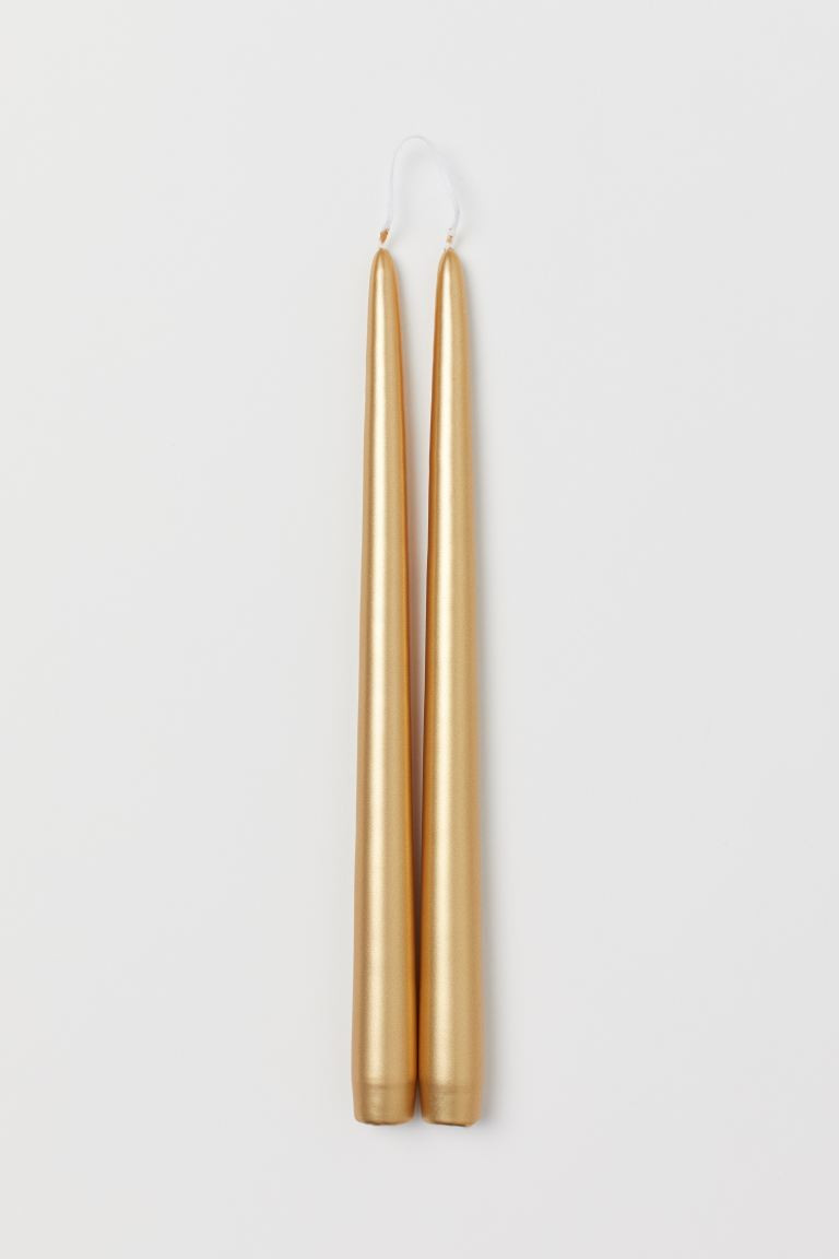 2-pack Tapered Candles | H&M (US + CA)