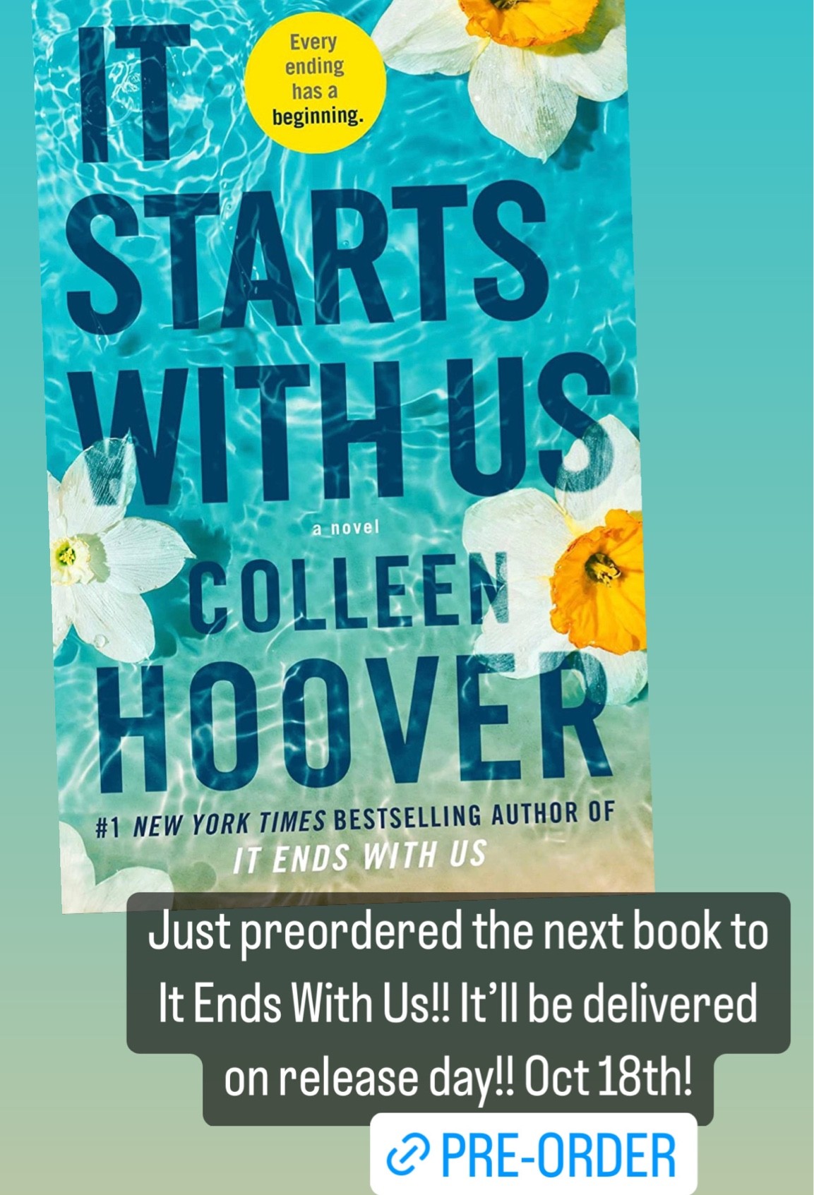 I just pre-ordered It Starts With Us! Can’t wait!! Get your copy delivered on release day!!

#LTKhome #LTKunder100 #LTKunder50