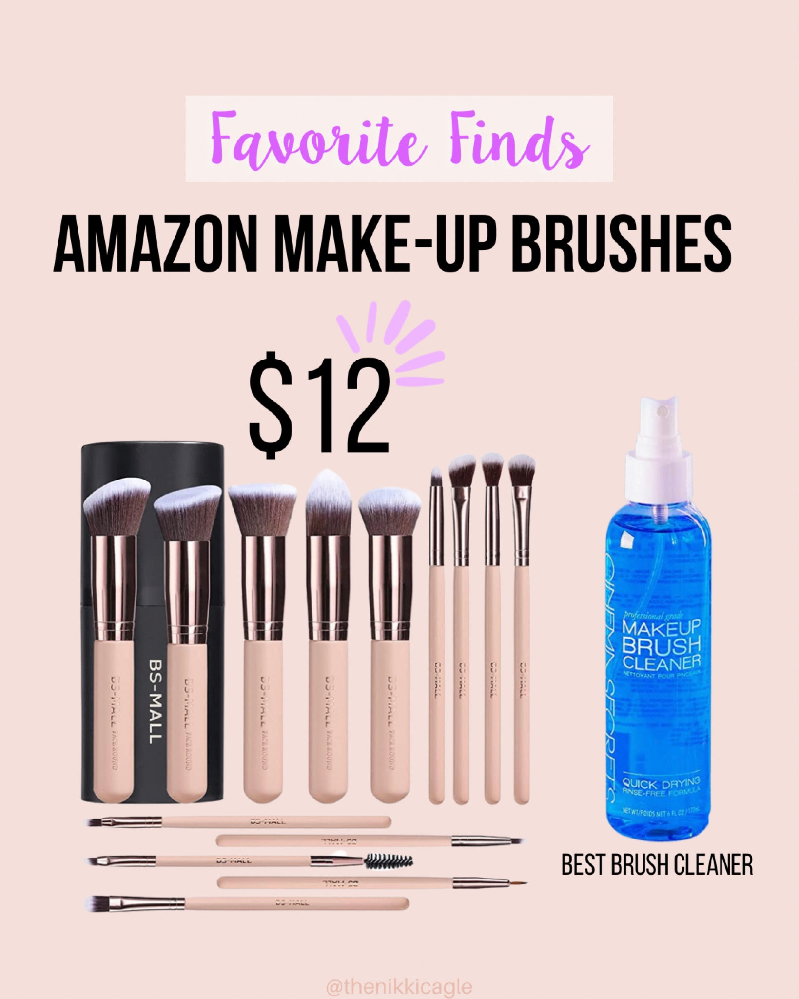 My favorite inexpensive make-up brushes and make-up brush cleaner from Amazon! Brushes are 50% off and come in a little case!

#LTKsalealert #LTKbeauty #LTKBeautySale