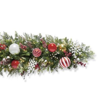 Peppermint Dreams Outdoor Garland | Frontgate | Frontgate