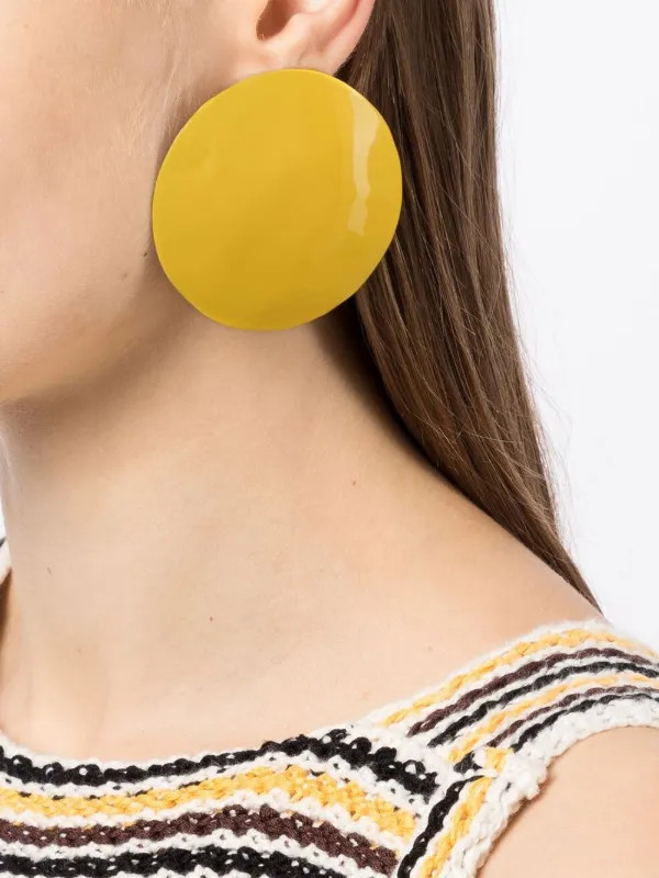 Lucid disc earrings | Farfetch Global