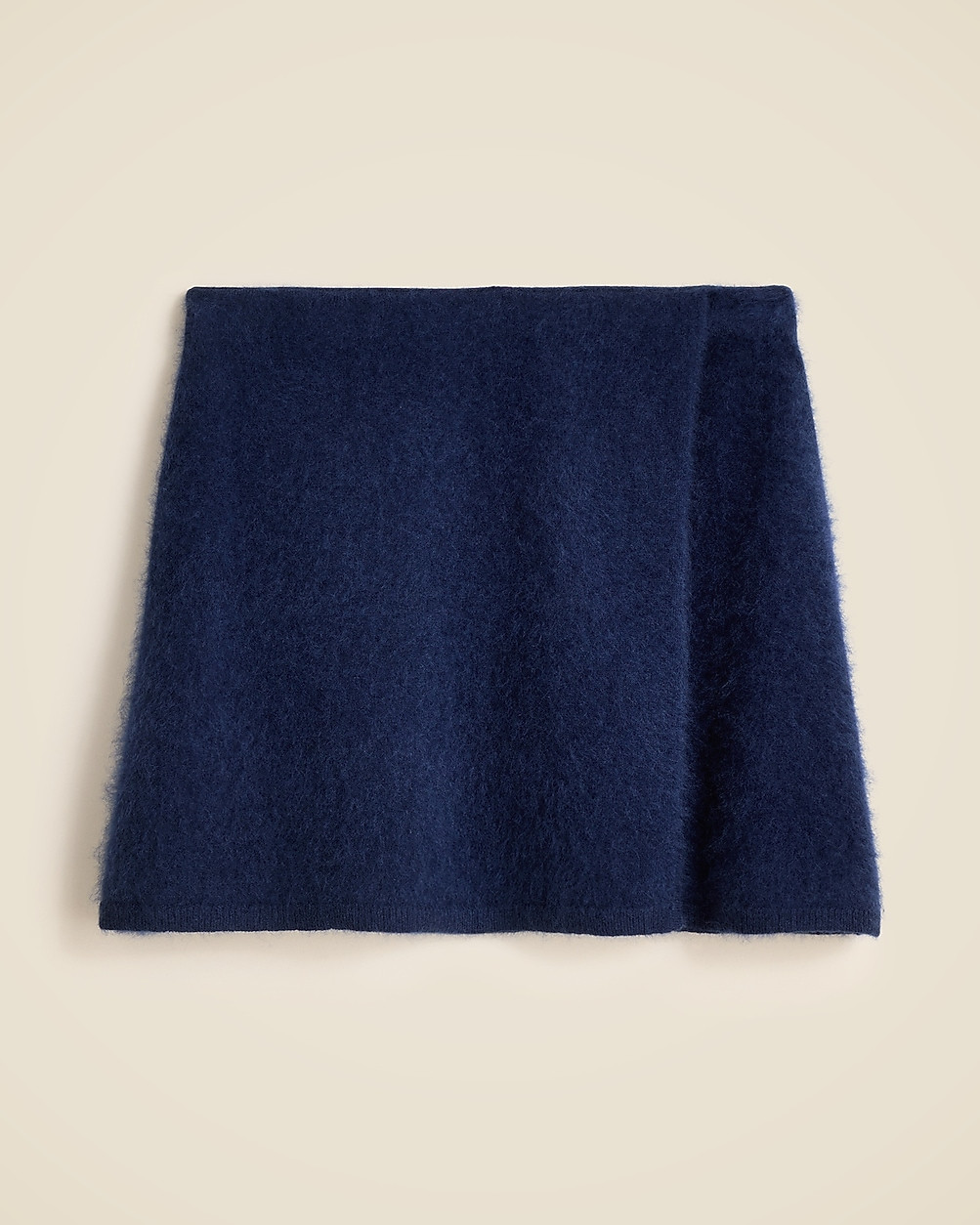 Brushed cashmere faux-wrap mini skirt | J. Crew US