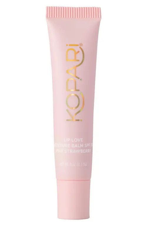 Kopari Lip Love Moisture Balm SPF 30 in Pink Strawberry at Nordstrom | Nordstrom