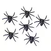 Black Glittery Spiders by Ashland® | Michaels Stores