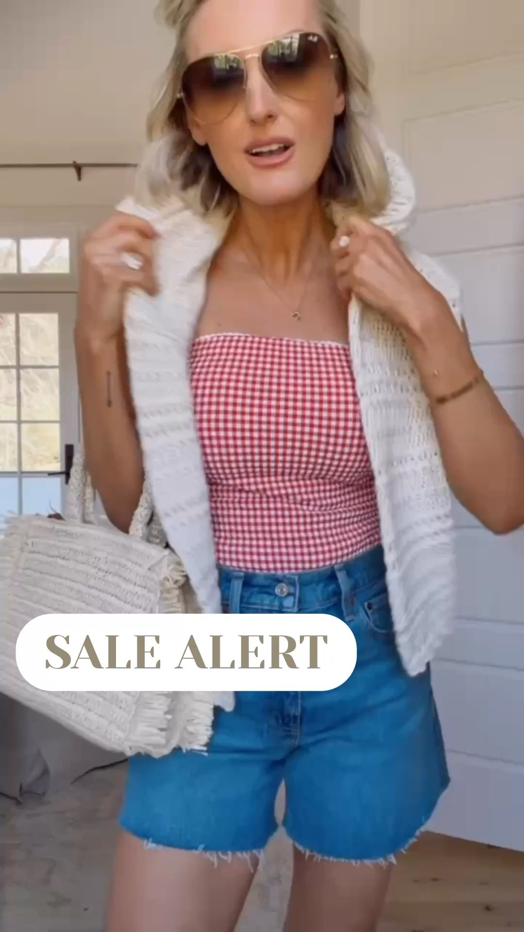 Can’t get over this one piece! So cute for all summer long- especially Memorial Day and Fourth of July! Wearing M in swimsuit and 27 in shorts. Use code AFLOVERLY for 15% off at checkout

Loverly grey, Abercrombie sale, cute women’s one pieces, red gingham swim, Memorial Day weekend swimwear, dad shorts 

#LTKSwim #LTKSeasonal