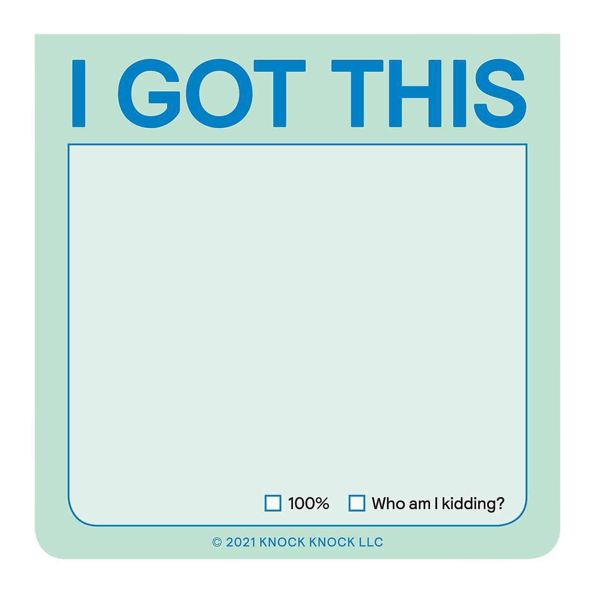 Knock Knock Sticky Notes I Got This | The Container Store