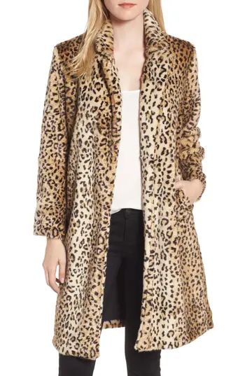 Women's Chelsea28 Leopard Print Faux Fur Jacket | Nordstrom