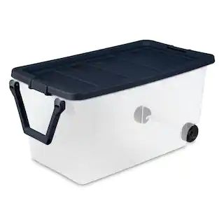 160 Qt. Wheeled Storage Box | The Home Depot