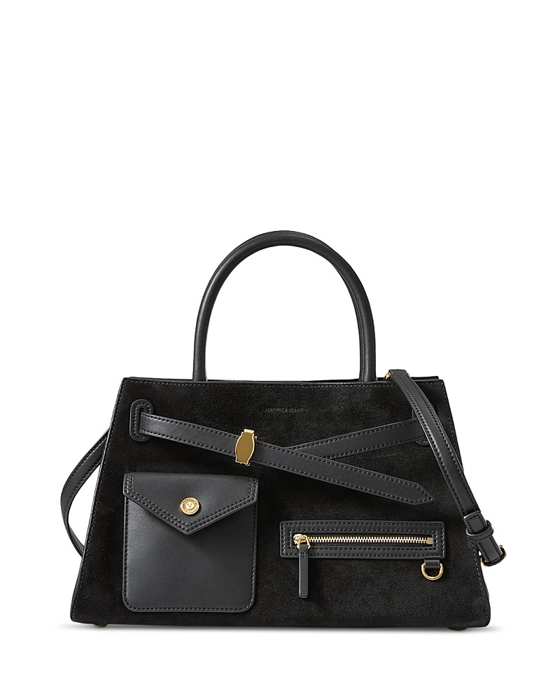 Veronica Beard Cargo Medium Suede Leather Satchel | Bloomingdale's (US)