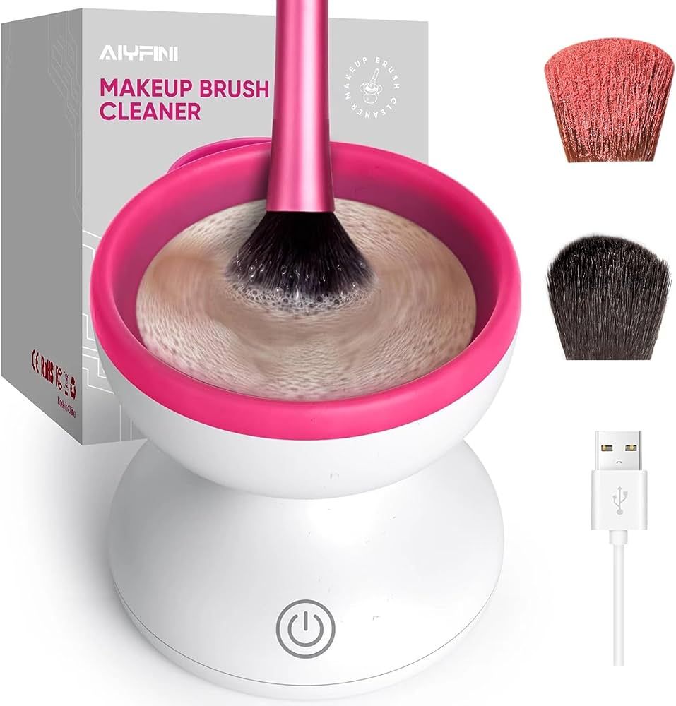 Alyfini Makeup Brush Cleaner Machine - Electric Make up Brushes Cleaner Cleanser Tool for All Siz... | Amazon (US)