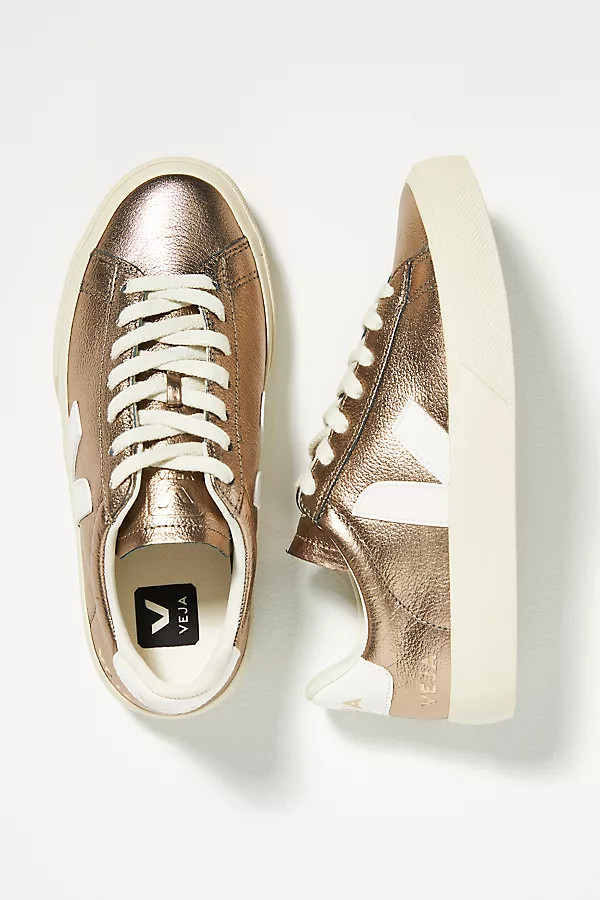 Veja Campo Leather Sneakers By Veja in Brown Size 38 | Anthropologie (US)