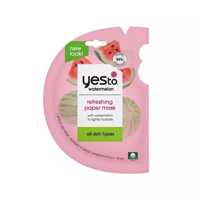 Yes To Watermelon Super Fresh Paper Mask - 0.6 fl oz | Target