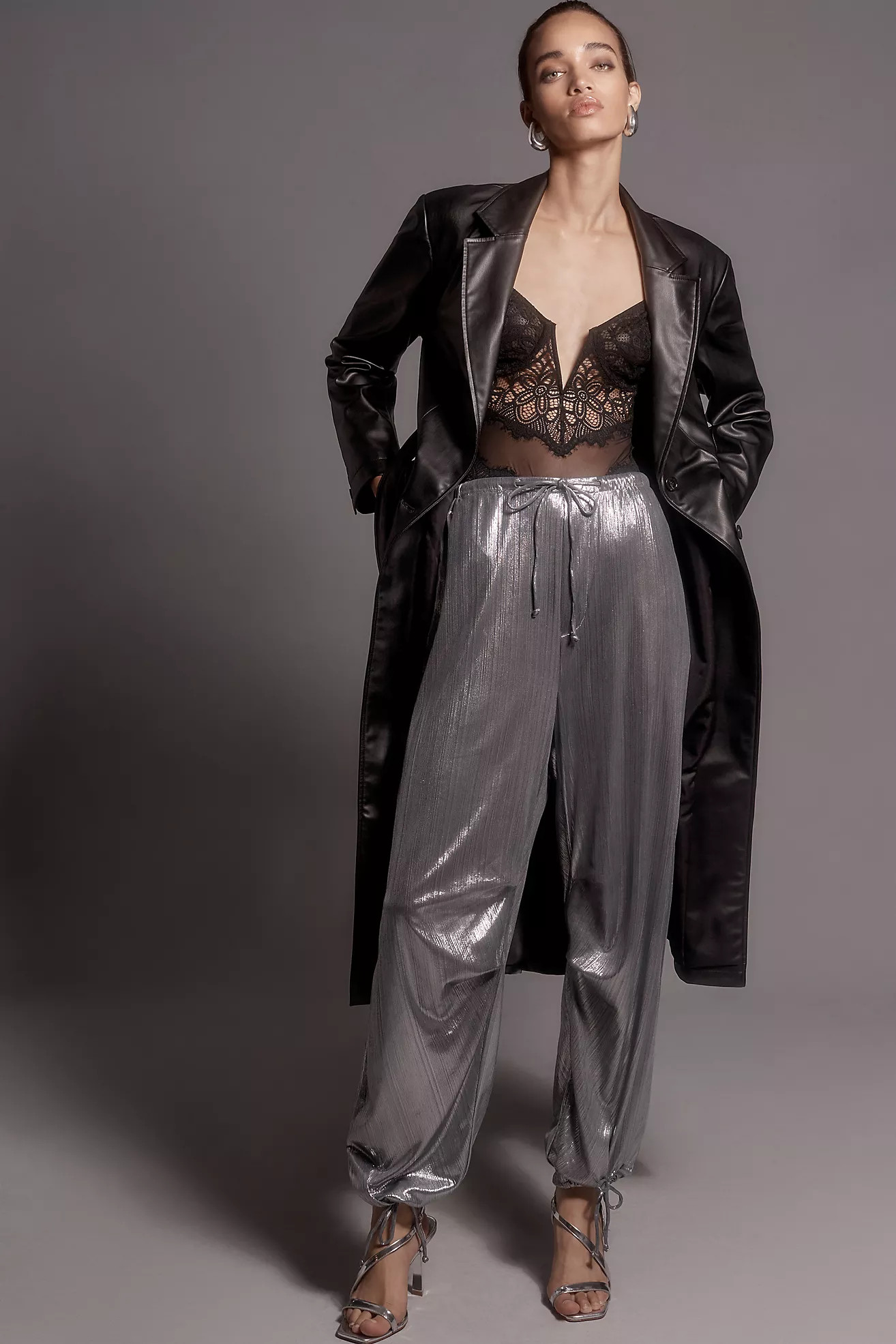 By Anthropologie Liquid Shine Parachute Pants | Anthropologie (US)