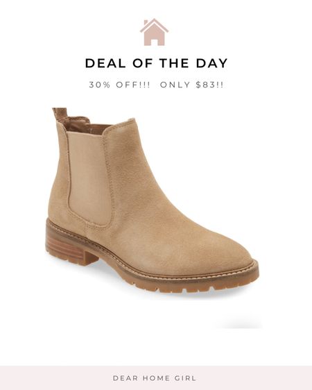 Steve Madden Chelsea Boots are 30% off for a limited time sale!  Hurry and grab them before your size is gone!  Loving these!  Boots, booties, suede, tan, leather, black, mid boots, waterproof, classic, winter boots, heels, flats

#LTKsalealert #LTKHoliday #LTKSeasonal