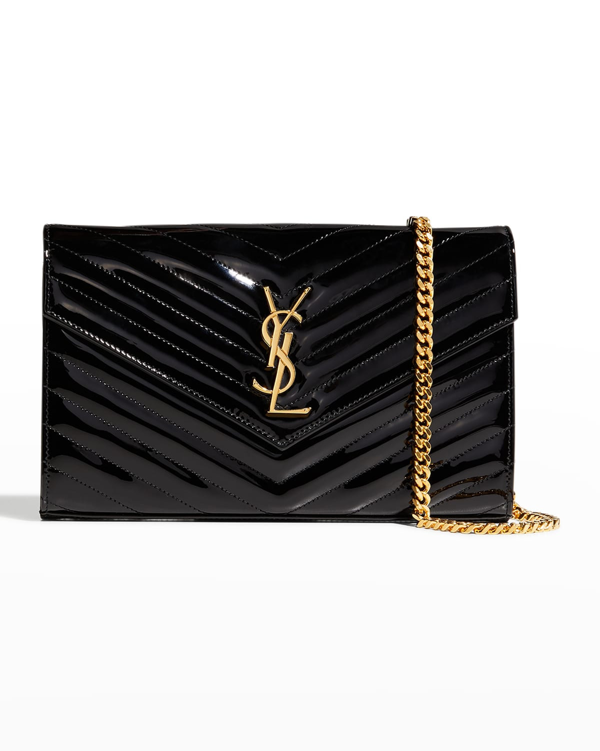 Monogramme Large Grain de Poudre Wallet on Chain | Neiman Marcus