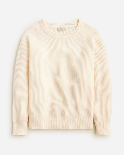 Ribbed cashmere oversized crewneck sweater | J. Crew US