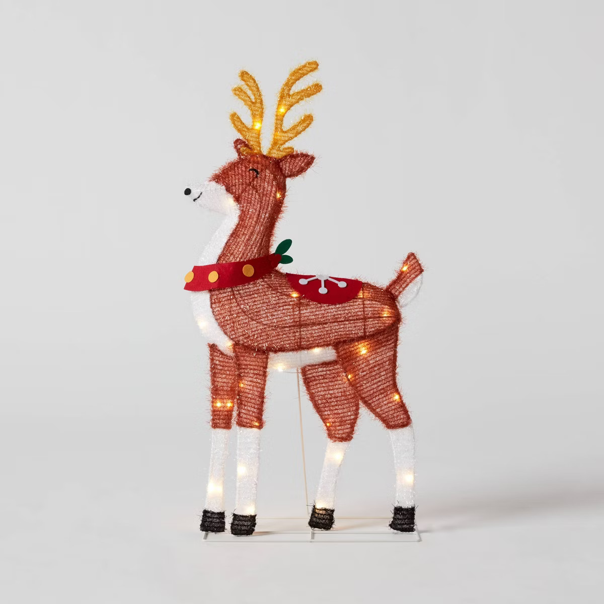33" LED Dewdrop Tinsel Reindeer Christmas Novelty Sculpture Light - Wondershop™ | Target