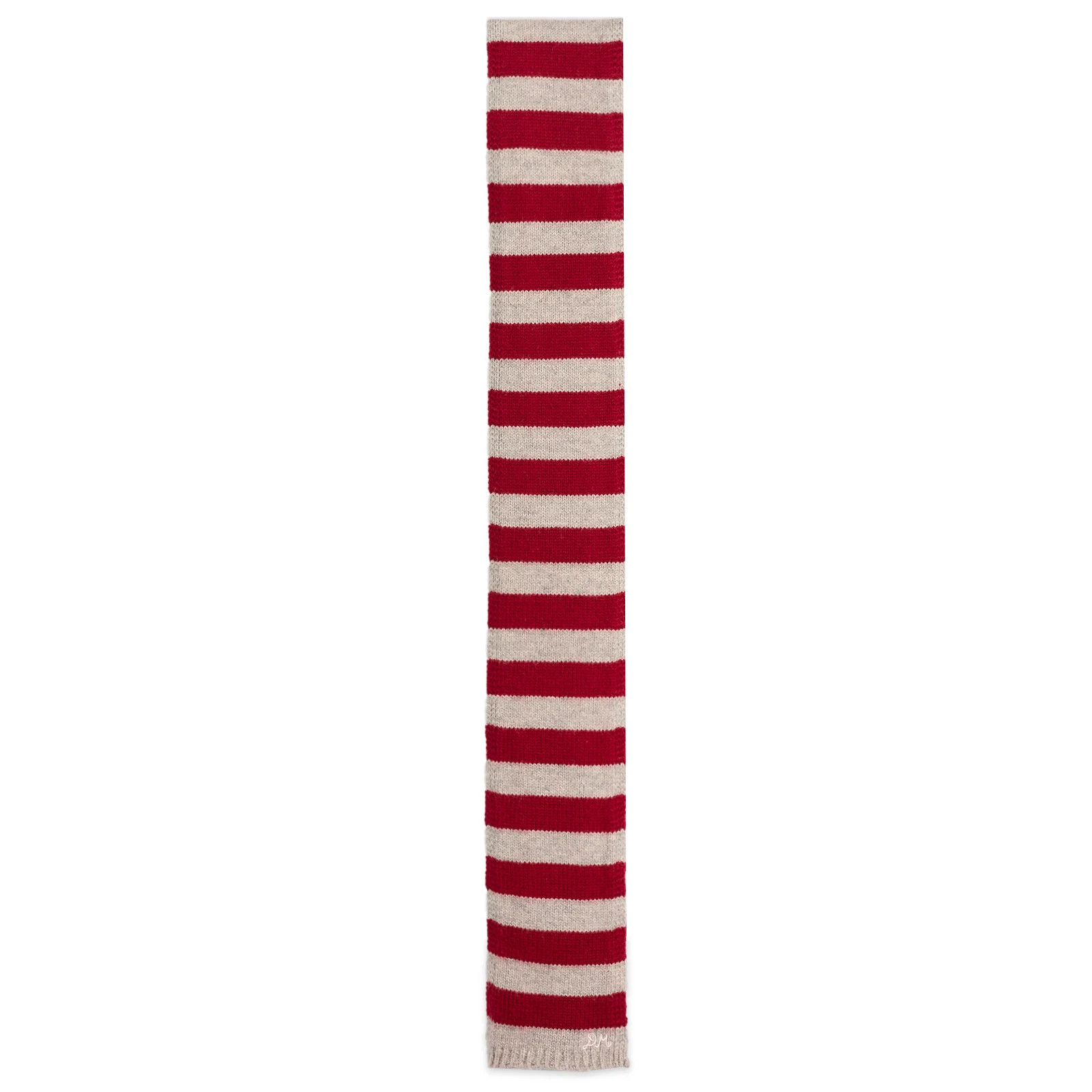 Damson Madder Stripe Skinny Scarf | END. Clothing