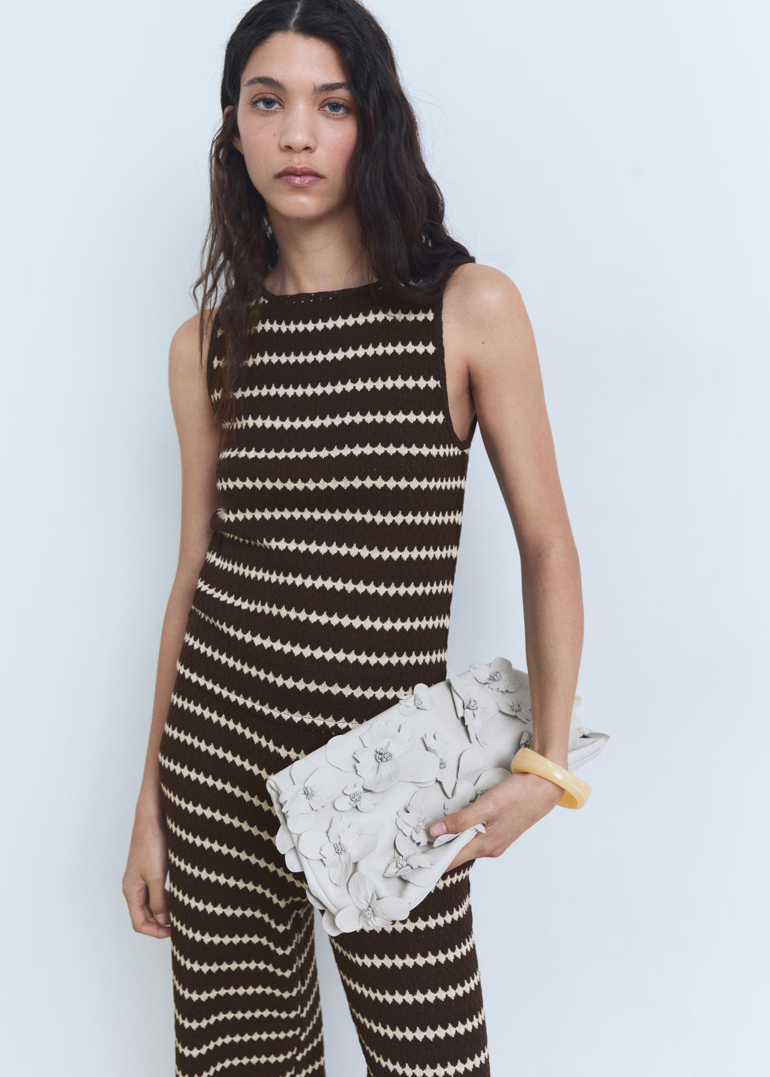 Cotton top with sequin detail | Mango (US/MX/AU)