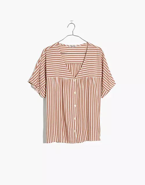 Rhyme Button-Front Top in Stripe Play | Madewell