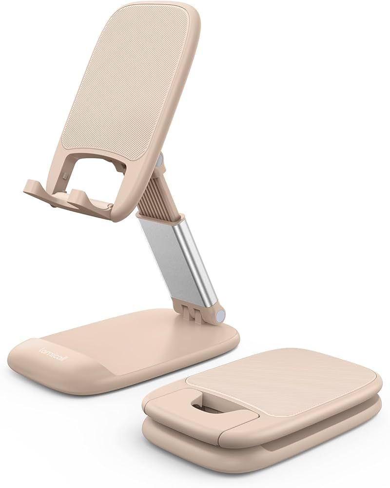 Lamicall Khaki Phone Stand for Desk - Cell Phone Holder Khaki Desk Accessories Desktop Office Mus... | Amazon (US)