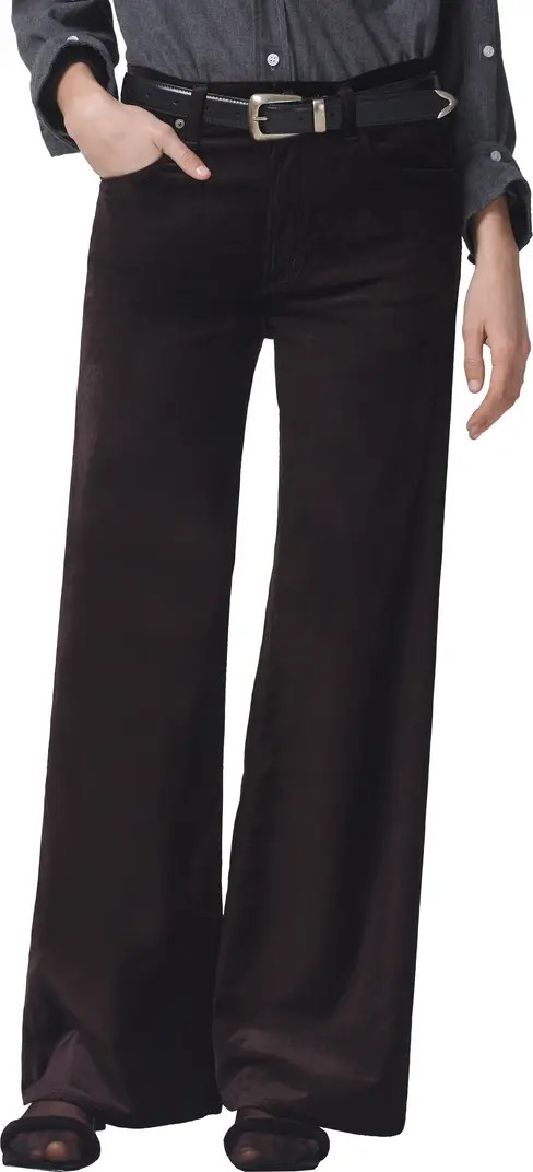 Citizens of Humanity Paloma High Waist Baggy Wide Leg Velvet Jeans | Nordstrom | Nordstrom