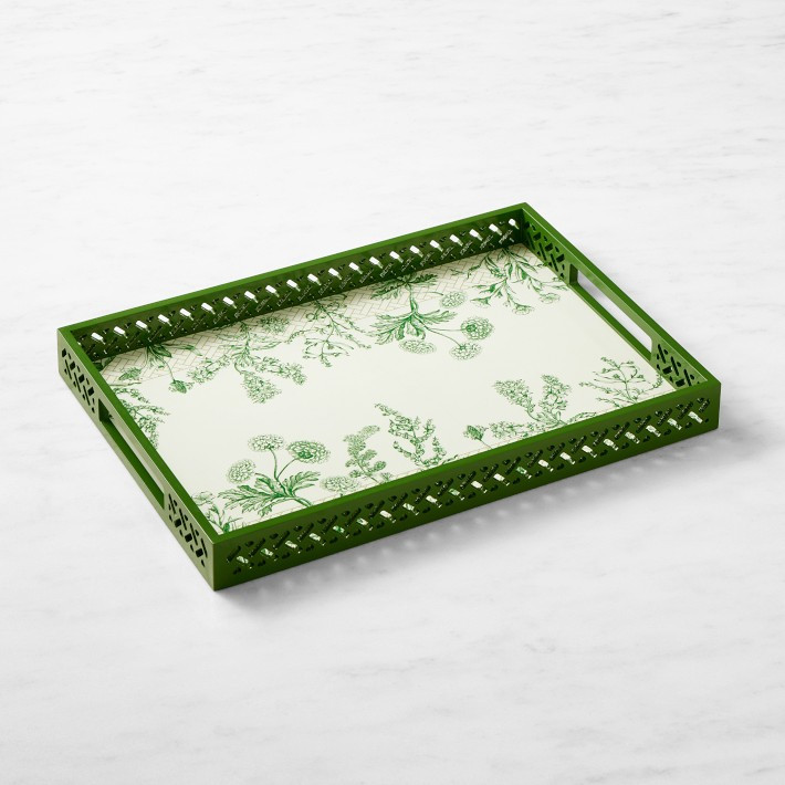 Garden Lattice Lacquer Tray | Williams-Sonoma