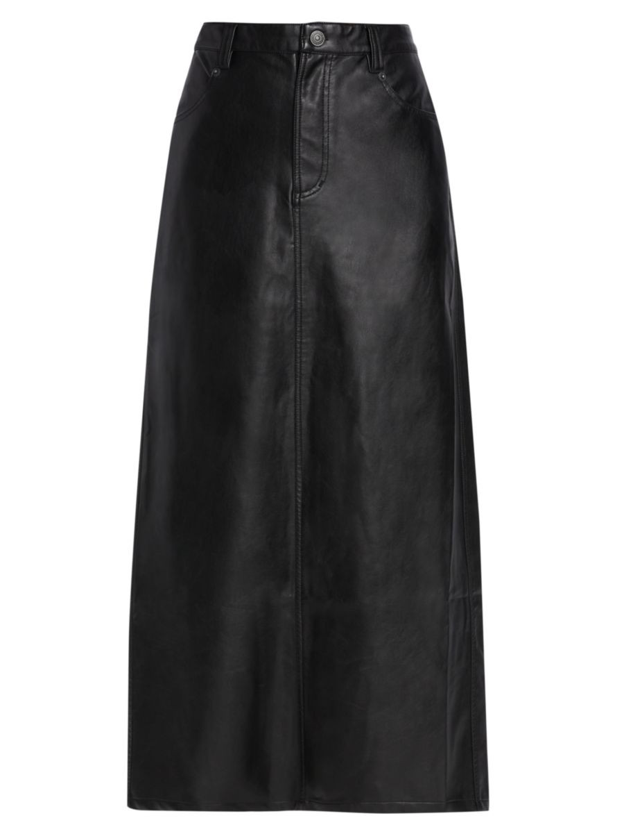 Free People City Slicker Vegan Leather Maxi Skirt | Saks Fifth Avenue