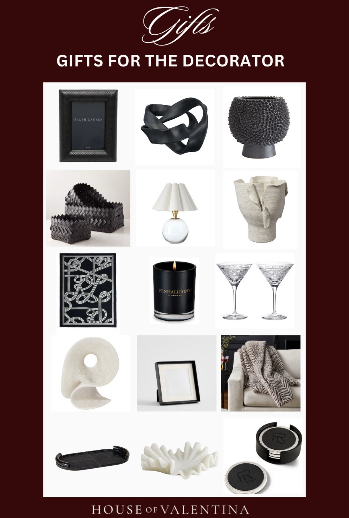 Omg this Gifts for the Decorator guide is EVERYTHING! Snag it before the big day !!!! I packed it with the chicest home décor, luxe textures, and statement pieces every design lover is obsessed with. If you need the perfect holiday gift for someone who lives for interiors, this curated list is a total dream! 

 

#LTKGiftGuide #LTKHoliday #LTKSeasonal