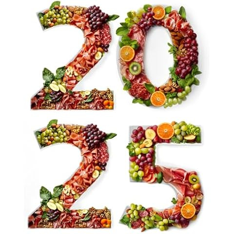RIXET 2025 Charcuterie Board Numbers, Fillable Numbers for food 4 psc 2025, Graduation Charcuteri... | Amazon (US)