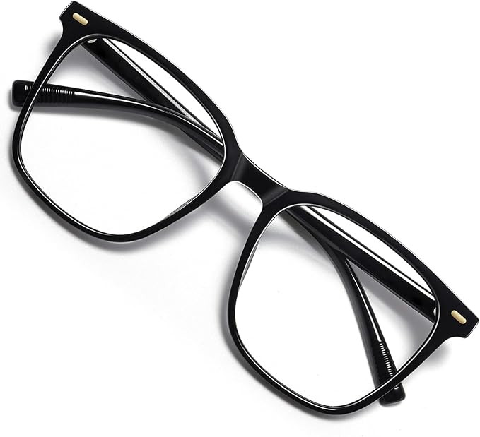 Oversized Square Blue Light Blocking Glasses for Women Men, Anti-Fatigue Computer Monitor Glasses... | Amazon (US)