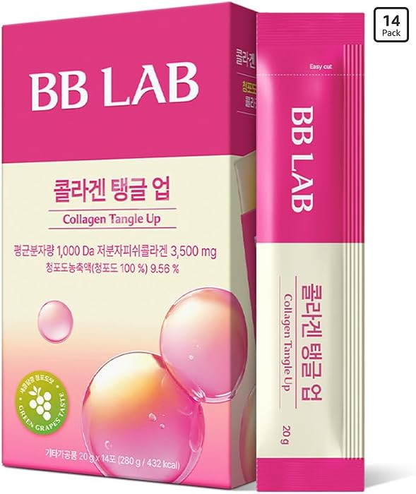 BB LAB Collagen Tangle Up Jelly Stick, Green Grape Flavor, K-Beauty Snack with Fish Collagen, Kor... | Amazon (US)