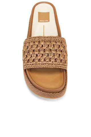 Dolce Vita Sidona Sandal in Brown Raffia from Revolve.com | Revolve Clothing (Global)