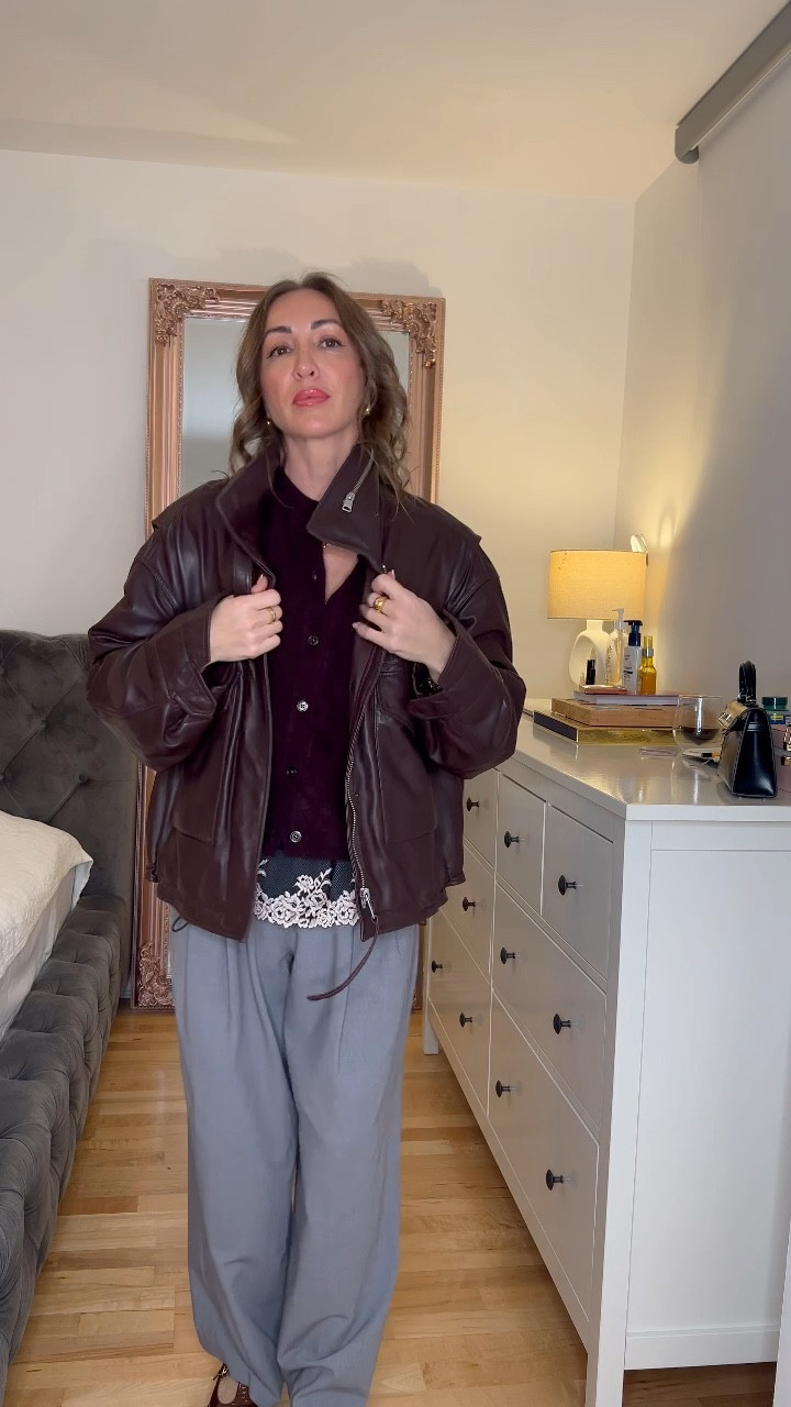 Burgundy and grey 

#LTKautumn #LTKuk #LTKstyletip