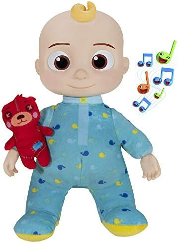 Amazon.com: CoComelon Official Musical Bedtime JJ Doll, Soft Plush Body – Press Tummy and JJ si... | Amazon (US)