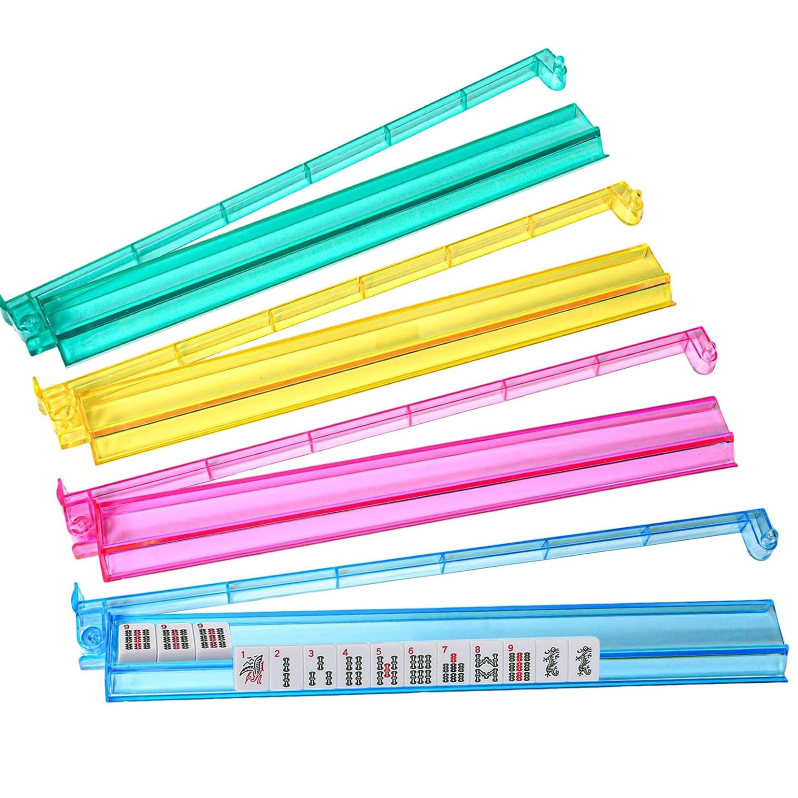 NEWFLAG Mahjong Racks with Pushers Set of 4,Convenient Rotating One-Piece Mahjong Pushers and Rac... | Amazon (US)