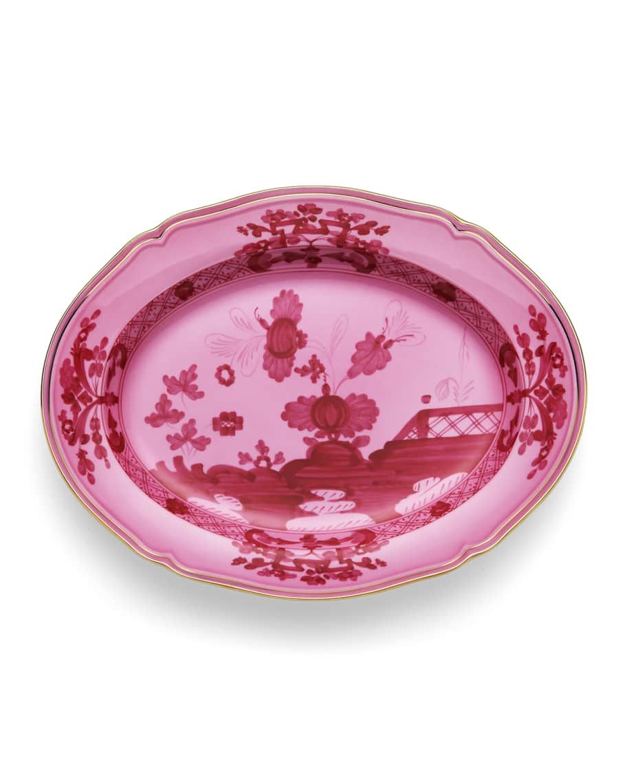 GINORI 1735 Oriente Italiano Oval Platter, Porposa | Neiman Marcus