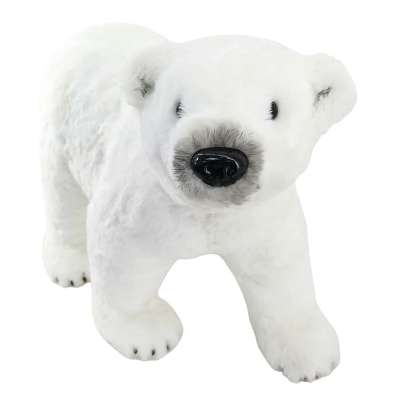 Silver Walking White Polar Bear, 28" | At Home