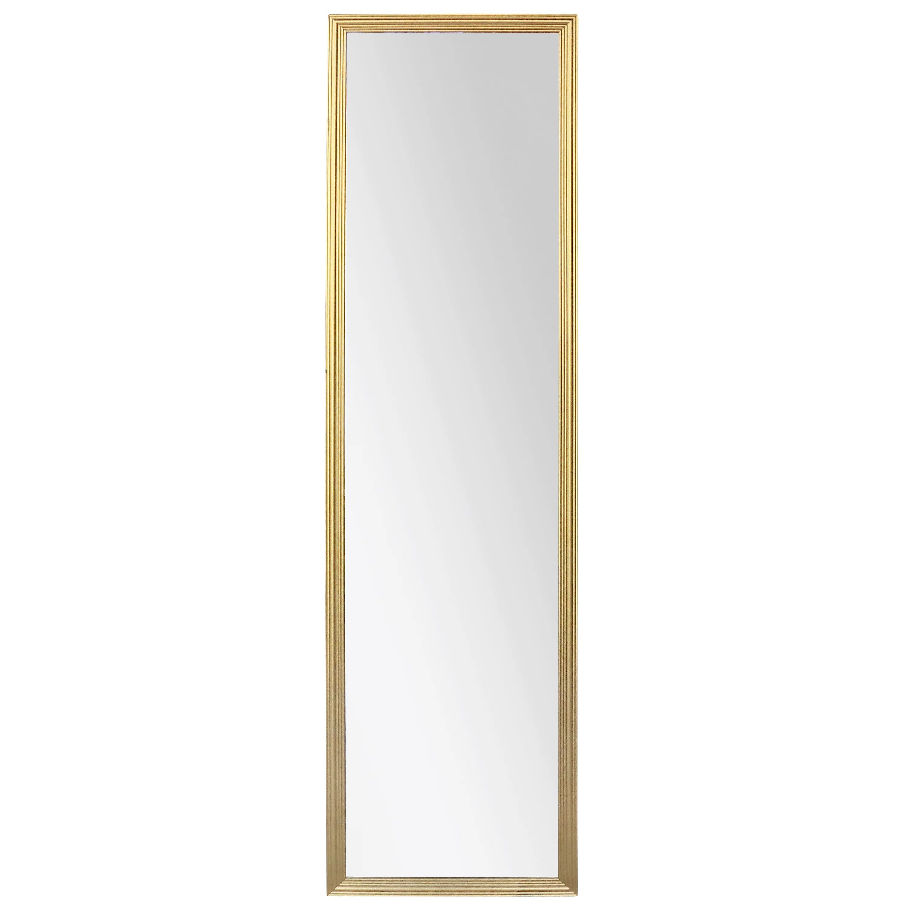 Mainstays Door Mirror, 13.38IN X 49.38IN, Gold Finish | Walmart (US)
