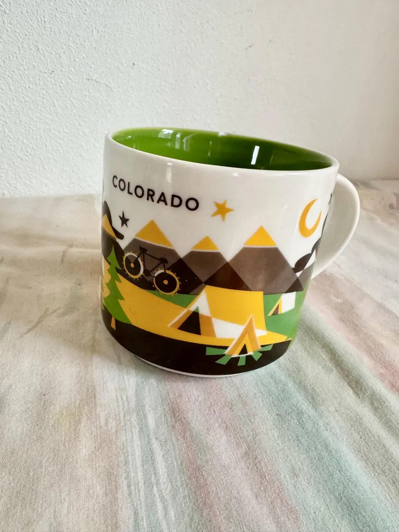 Starbucks Mug COLORADO You Are Here Collection  Approx 3.5" Tall 3.75" Diameter. Chip on rim. | Etsy (US)