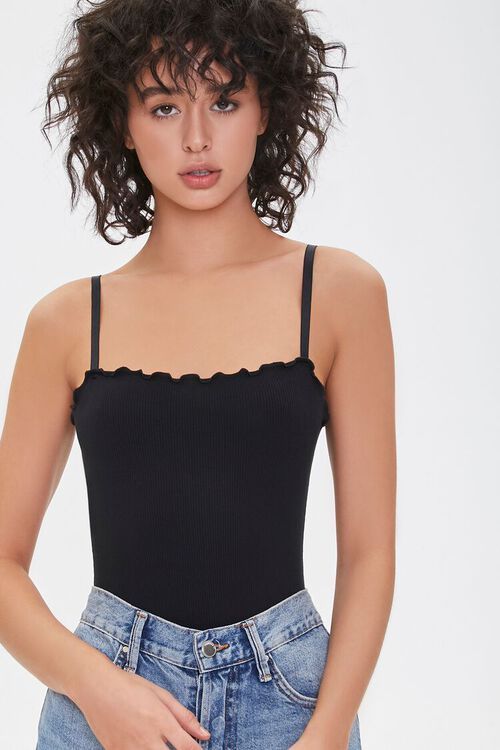 Lettuce-Edge Cami Bodysuit | Forever 21 (US)