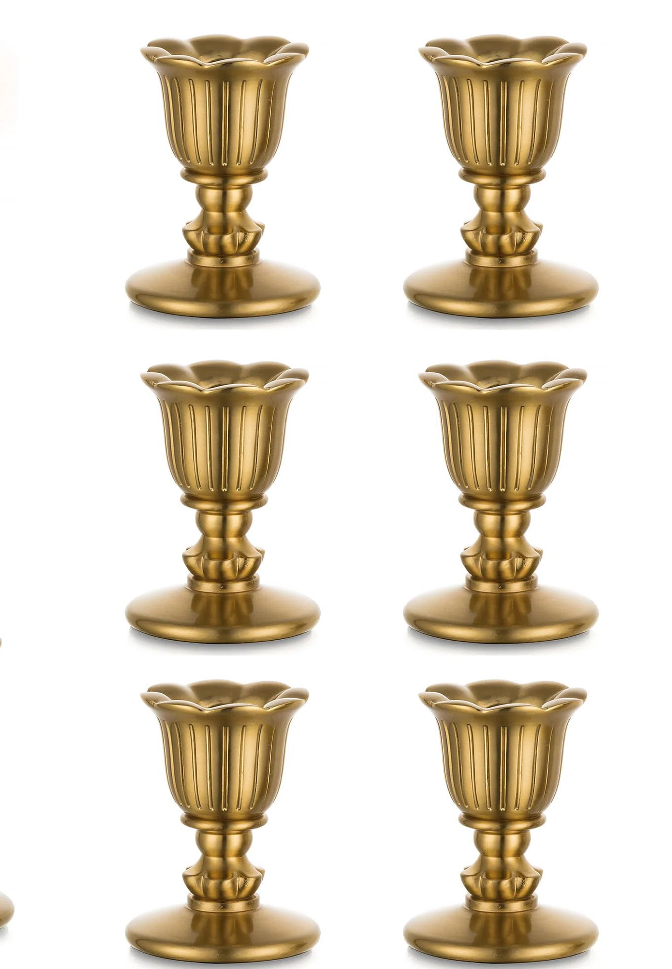 Vintage Candlestick Candle Holders Brass,Taper Gold Candle Stick Victorian Style,Home Decor Set O... | Wayfair North America