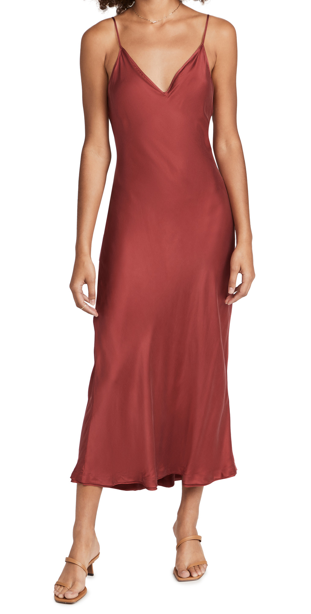 Jonathan Simkhai STANDARD Rhiannon Essentials Bias Midi Slip Dress | Shopbop