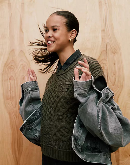 Patchwork Sweater Vest | Madewell