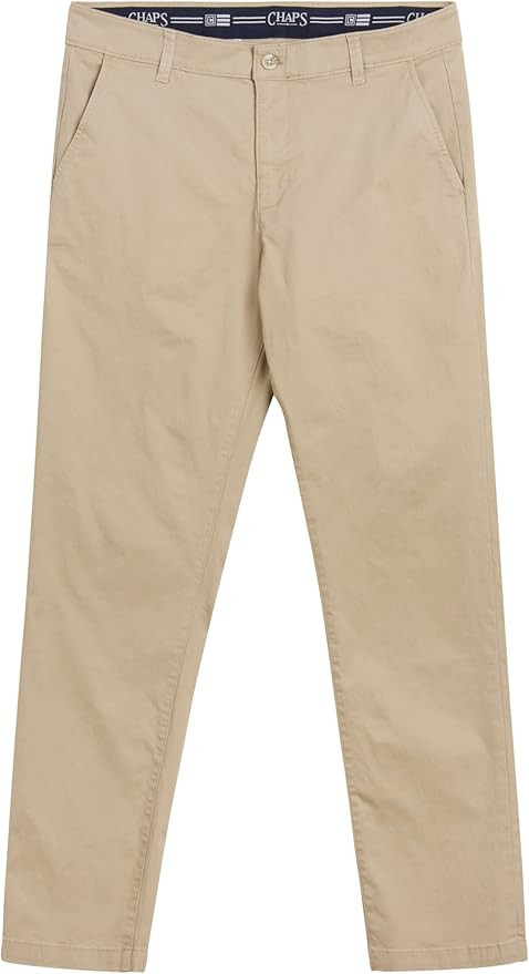 Chaps Men's Khaki Pants - Slim Fit Comfort Stretch Cotton Pant - Casual Chinos with Flex Waistban... | Amazon (US)