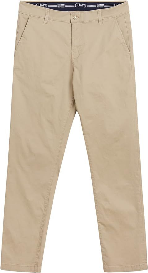 Chaps Men's Khaki Pants - Slim Fit Comfort Stretch Cotton Pant - Casual Chinos with Flex Waistban... | Amazon (US)