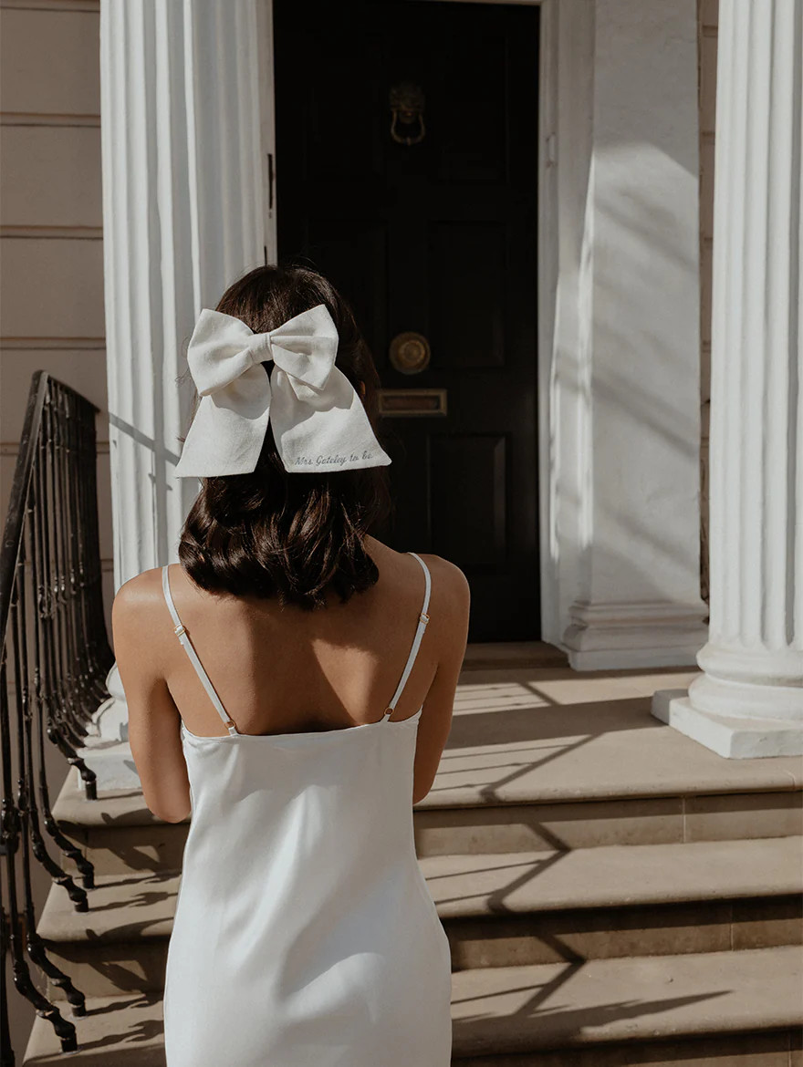 Marie Linen Bow | Gigi & Olive